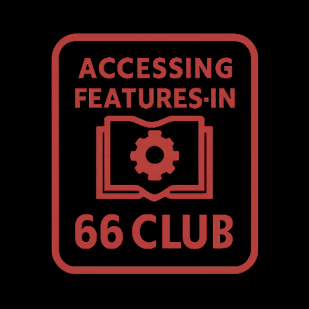 Icon representing guidance on accessing 66 Club features.