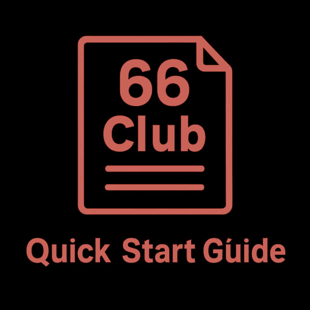 An icon representing the 66 Club Quick Start Guide.