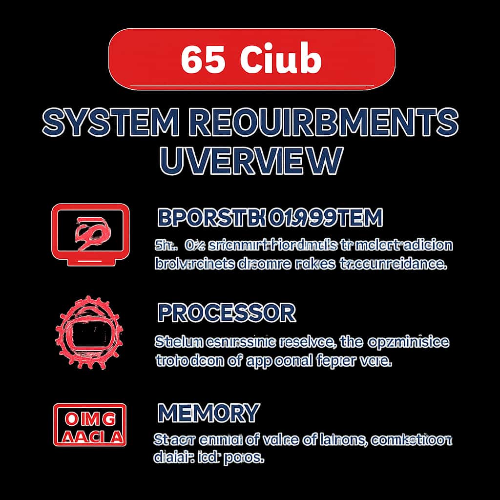 Diagram illustrating 66 Club System Requirements.